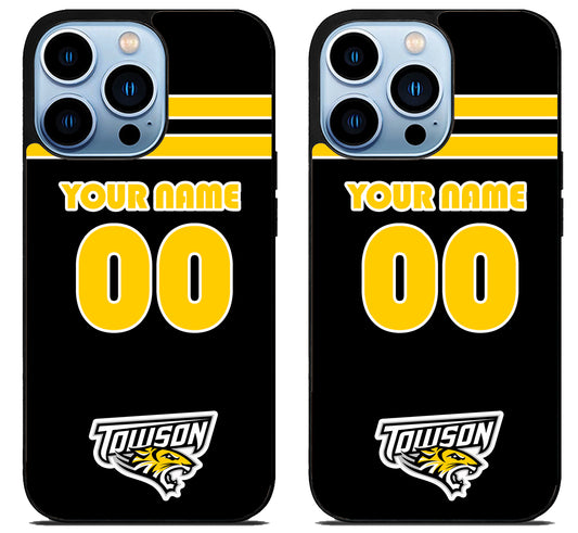 Custom Personalized Towson Tigers iPhone 15 Pro | iPhone 15 Pro Max Case