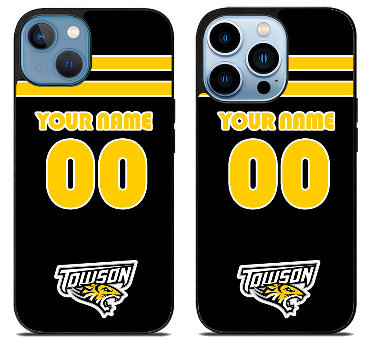 Custom Personalized Towson Tigers iPhone 13 | 13 Mini | 13 Pro | 13 Pro Max Case