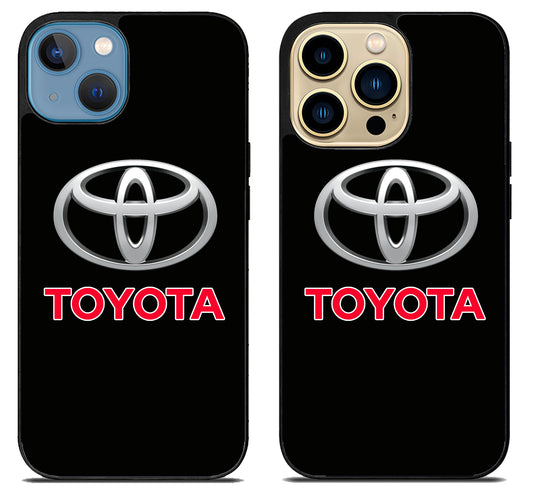 Toyota Logo Black iPhone 14 | 14 Plus | 14 Pro | 14 Pro Max Case