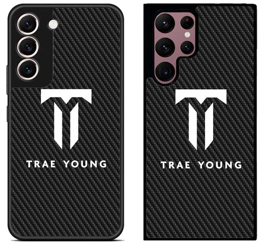 Trae Young Logo Carbon Samsung Galaxy S22 | S22+ | S22 Ultra Case