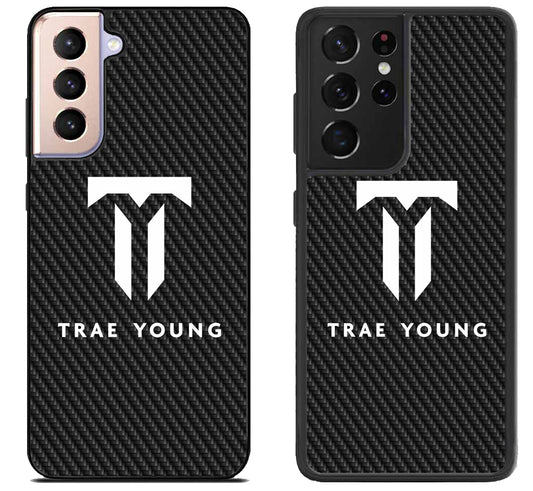 Trae Young Logo Carbon Samsung Galaxy S21 | S21 FE | S21+ | S21 Ultra Case