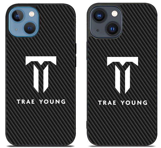Trae Young Logo Carbon iPhone 15 | iPhone 15 Plus Case