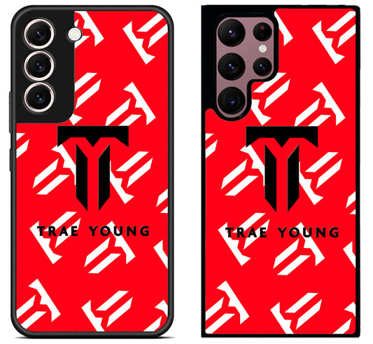 Trae Young Logo Collage Samsung Galaxy S22 | S22+ | S22 Ultra Case