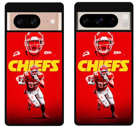 Travis kelce Kc Chiefs Background Google Pixel 8 | 8 Pro Case