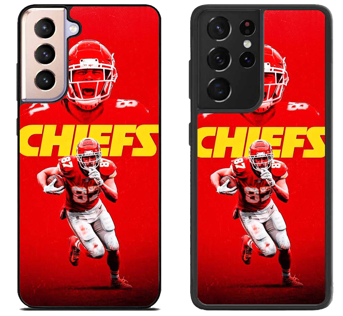 Travis kelce Kc Chiefs Background Samsung Galaxy S21 | S21 FE | S21+ | S21 Ultra Case