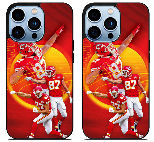 Travis kelce Kansas City Chiefs Wallpaper iPhone 15 Pro | iPhone 15 Pro Max Case