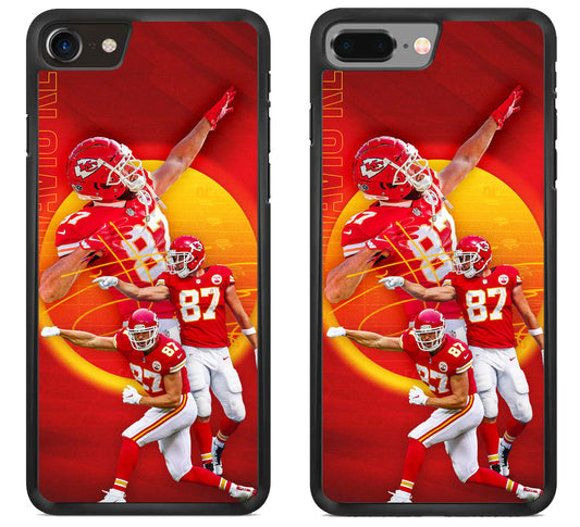 Travis kelce Kansas City Chiefs Wallpaper iPhone 8 | 8 Plus Case