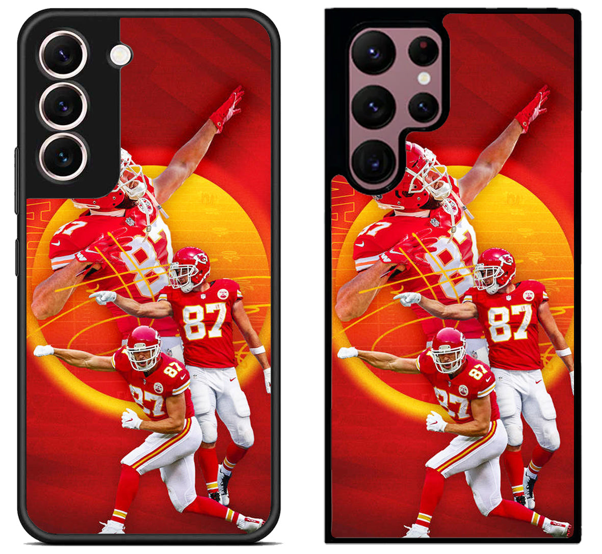 Travis kelce Kc Chiefs Wallpaper Samsung Galaxy S22 | S22+ | S22 Ultra Case