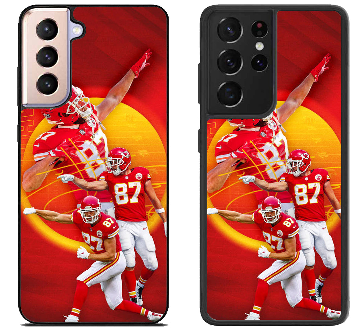 Travis kelce Kc Chiefs Wallpaper Samsung Galaxy S21 | S21 FE | S21+ | S21 Ultra Case
