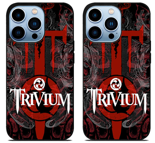 Trivium Logo Background iPhone 15 Pro | iPhone 15 Pro Max Case