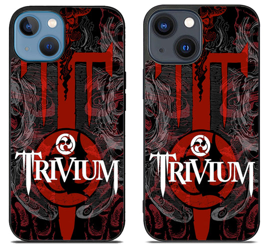 Trivium Logo Background iPhone 15 | iPhone 15 Plus Case