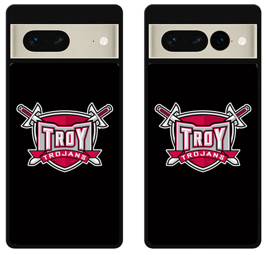 Troy Trojans Black Google Pixel 7 | 7 Pro Case