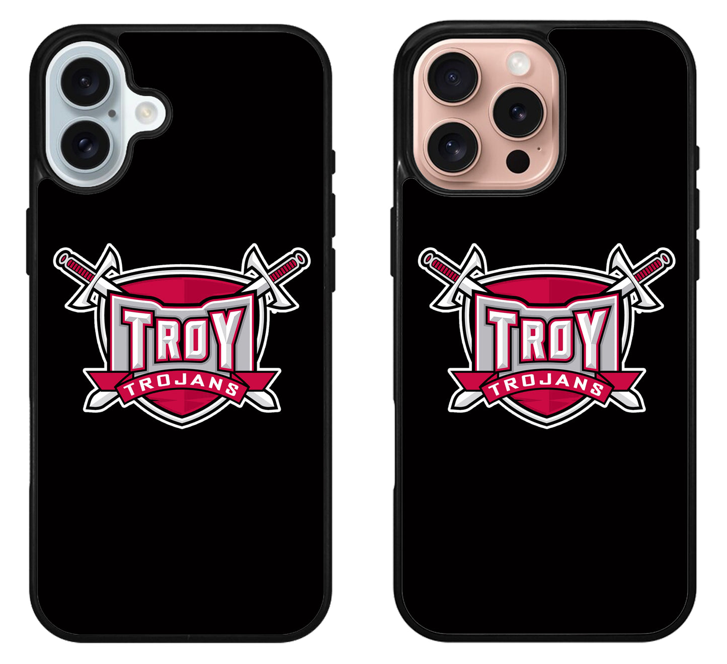 Troy Trojans Black iPhone 16 | 16 Plus | 16 Pro | 16 Pro Max Case