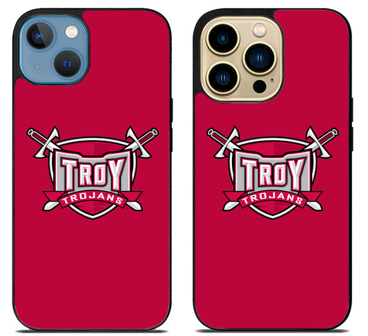 Troy Trojans Red iPhone 14 | 14 Plus | 14 Pro | 14 Pro Max Case