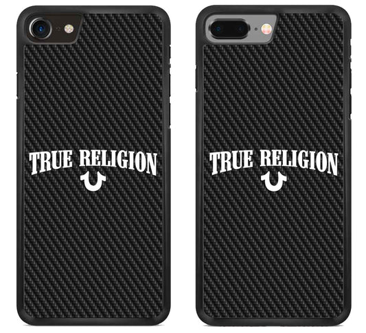 True Religion Logo Carbon iPhone 8 | 8 Plus Case