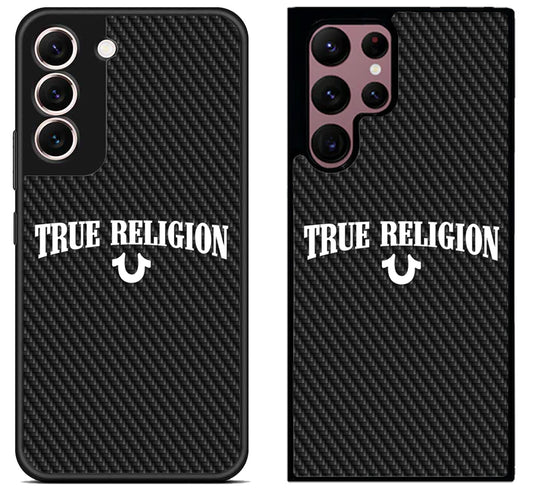 True Religion Logo Carbon Samsung Galaxy S22 | S22+ | S22 Ultra Case