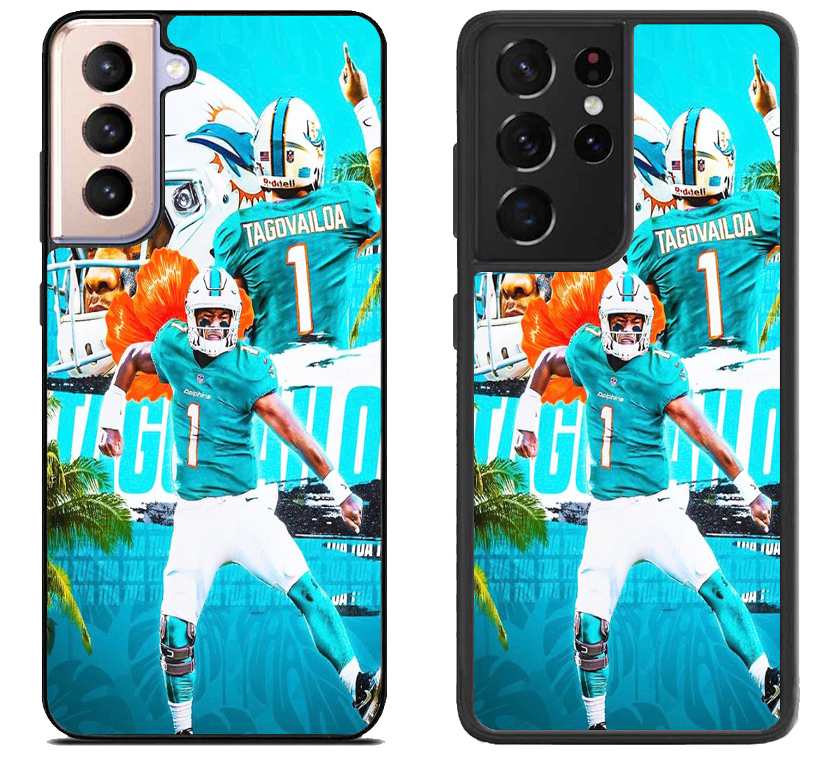 Tua Tagovailoa Miami Dolphins Collage Samsung Galaxy S21 | S21 FE | S21+ | S21 Ultra Case