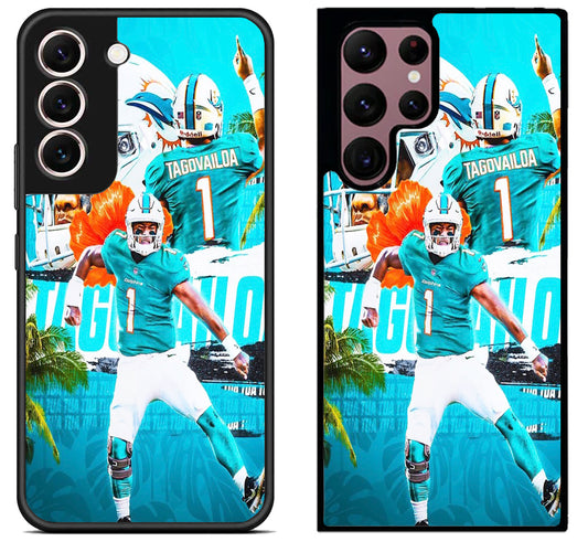 Tua Tagovailoa Miami Dolphins Collage Samsung Galaxy S22 | S22+ | S22 Ultra Case