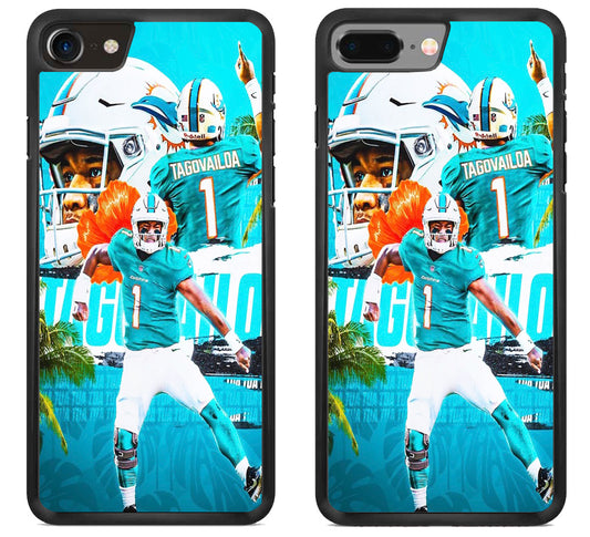Tua Tagovailoa Miami Dolphins Collage iPhone 8 | 8 Plus Case