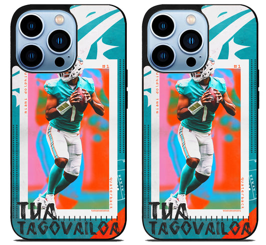 Tua Tagovailoa Miami Dolphins Style iPhone 15 Pro | iPhone 15 Pro Max Case