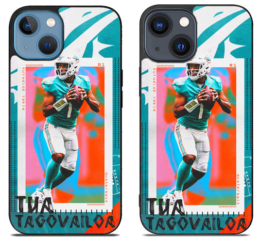 Tua Tagovailoa Miami Dolphins Style iPhone 15 | iPhone 15 Plus Case