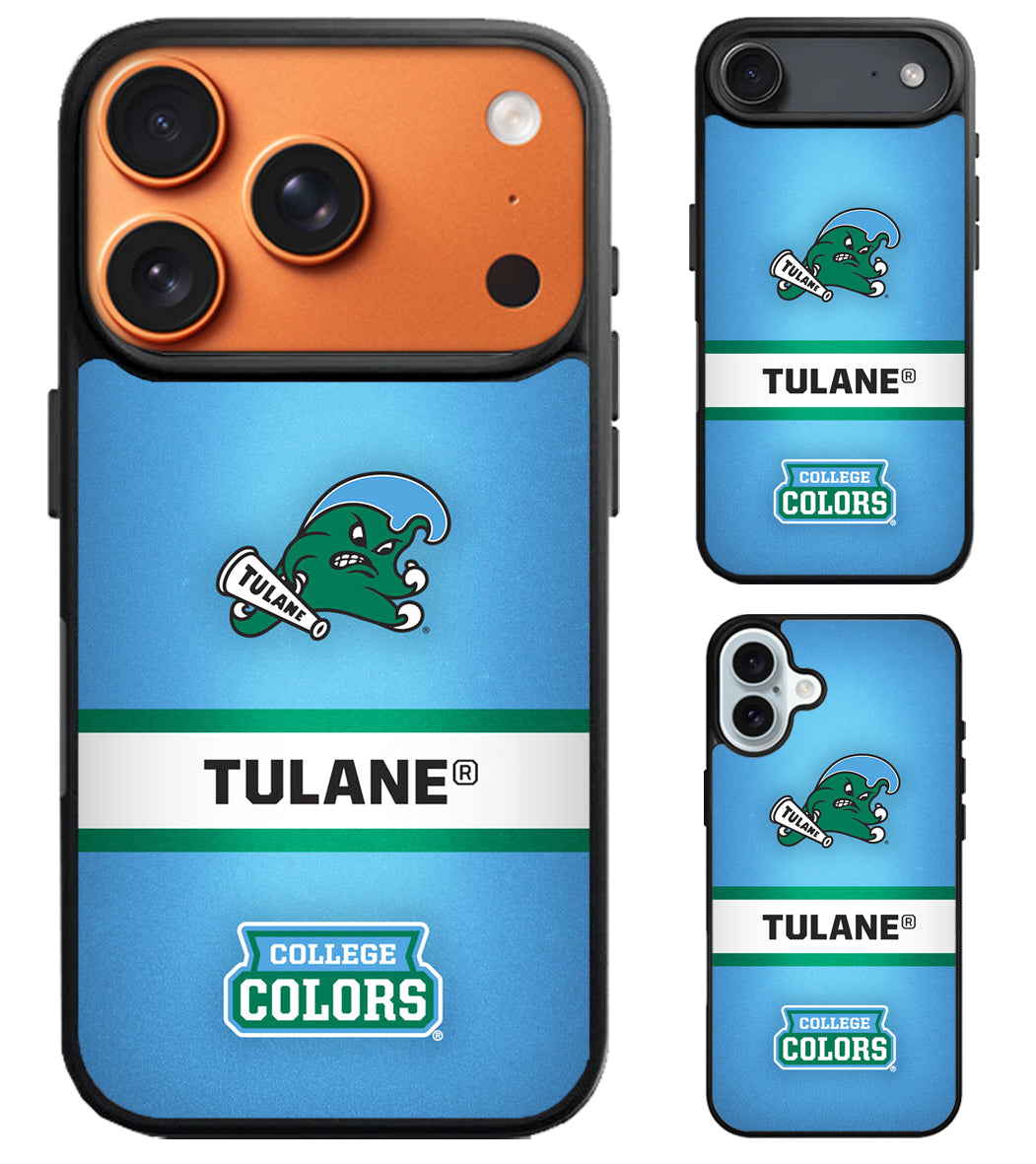 Tulane Green Wave College iPhone Air | iPhone 17 | 17 Pro | 17 Pro Max Case