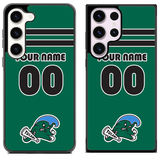 Custom Personalized Tulane Green Wave Samsung Galaxy S23 | S23+ | S23 Ultra Case