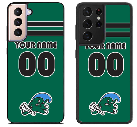 Custom Personalized Tulane Green Wave Samsung Galaxy S21 | S21 FE | S21+ | S21 Ultra Case
