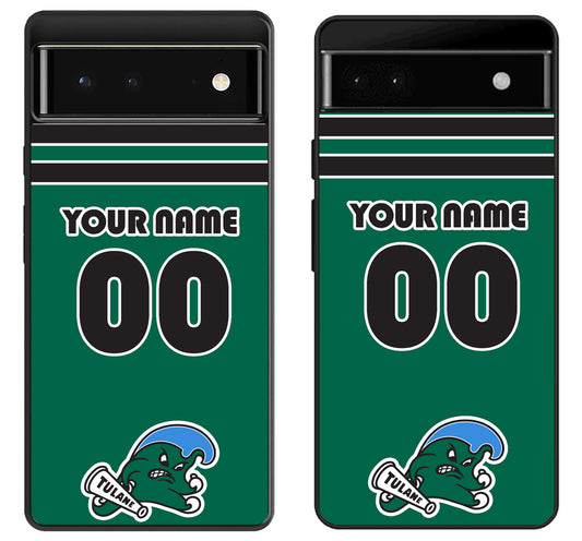 Custom Personalized Tulane Green Wave Google Pixel 6 | 6A | 6 Pro Case