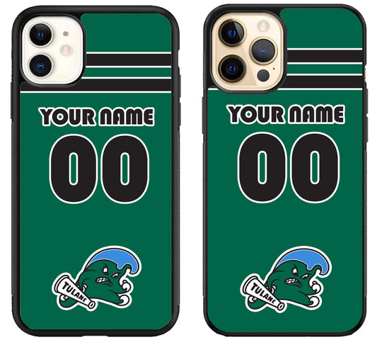 Custom Personalized Tulane Green Wave iPhone 12 | 12 Mini | 12 Pro | 12 Pro Max Case