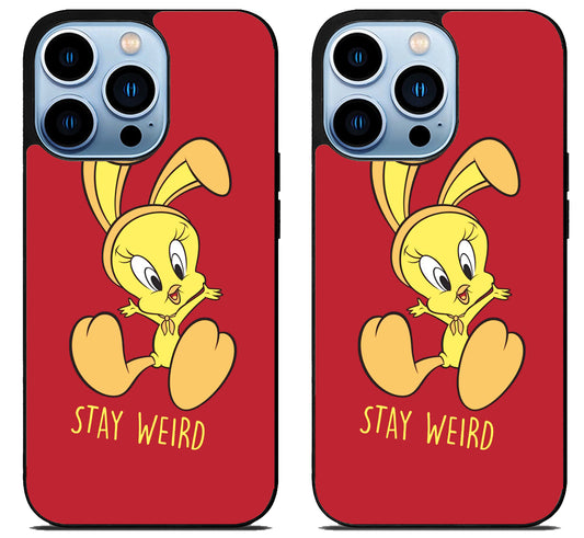 Tweety Looney Tunes Stay Weird iPhone 15 Pro | iPhone 15 Pro Max Case