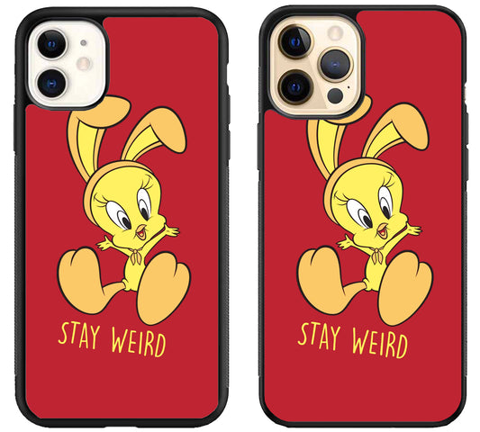 Tweety Looney Tunes Stay Weird iPhone 12 | 12 Mini | 12 Pro | 12 Pro Max Case