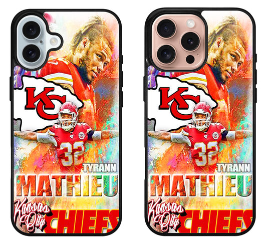 Tyrann Mathieu Kc Chiefs Collage iPhone 16 | 16 Plus | 16 Pro | 16 Pro Max Case