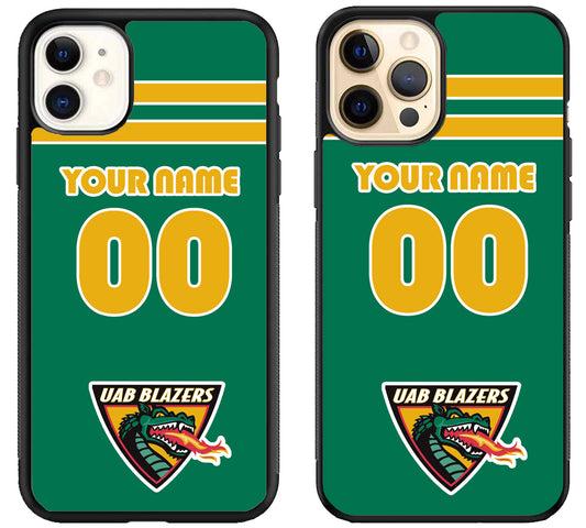 Custom Personalized UAB Blazers iPhone 12 | 12 Mini | 12 Pro | 12 Pro Max Case