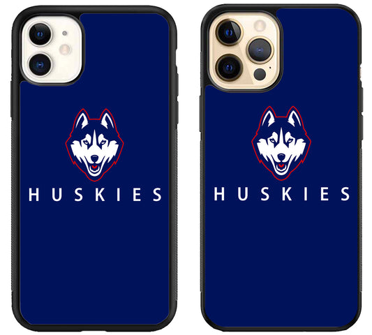 UConn Huskies Blue iPhone 12 | 12 Mini | 12 Pro | 12 Pro Max Case