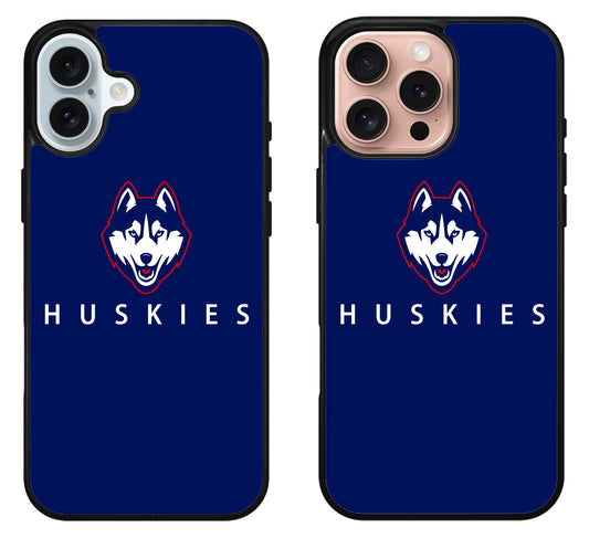 UConn Huskies Blue iPhone 16 | 16 Plus | 16 Pro | 16 Pro Max Case