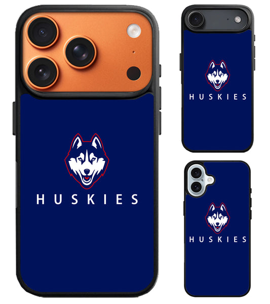 UConn Huskies Blue iPhone Air | iPhone 17 | 17 Pro | 17 Pro Max Case