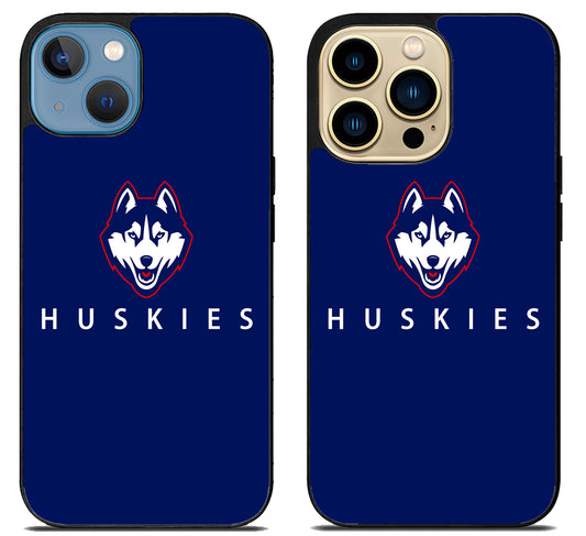 UConn Huskies Blue iPhone 14 | 14 Plus | 14 Pro | 14 Pro Max Case