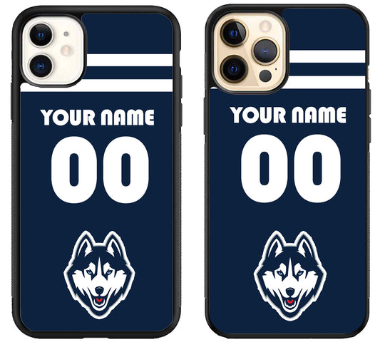 Custom Personalized UConn Huskies iPhone 12 | 12 Mini | 12 Pro | 12 Pro Max Case