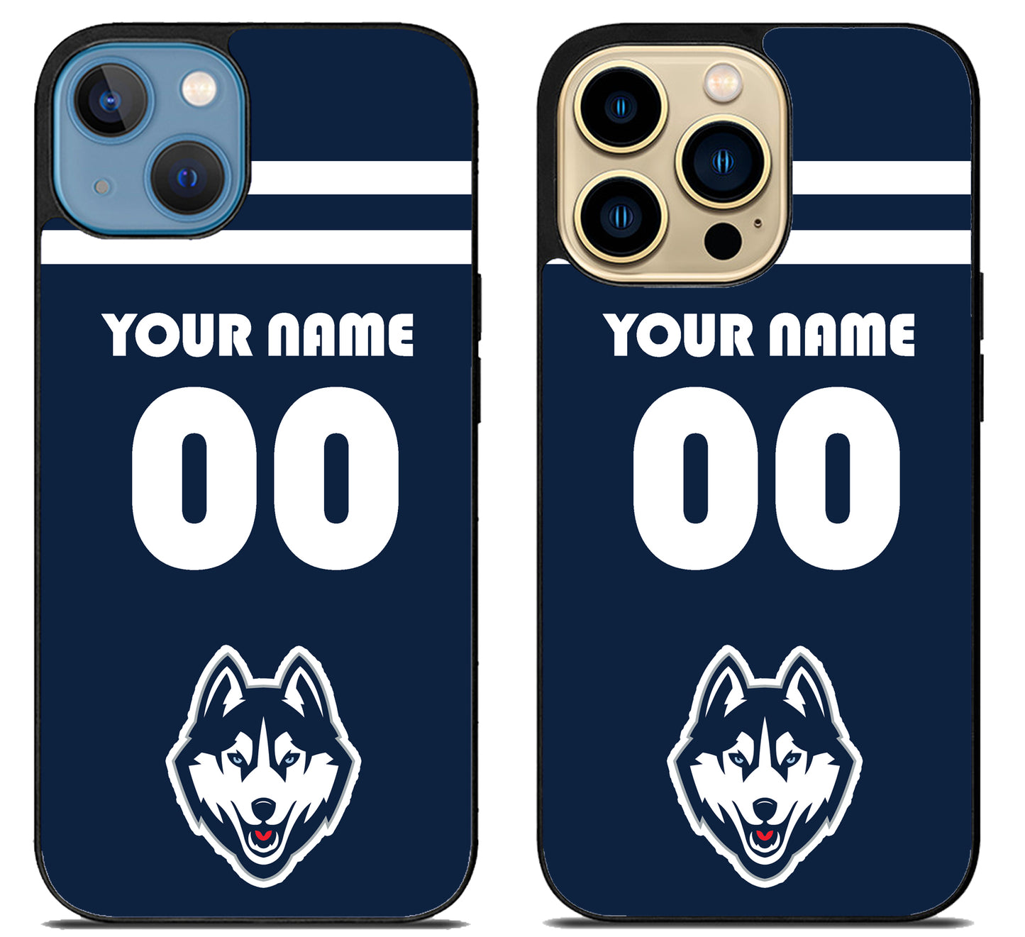 Custom Personalized UConn Huskies iPhone 14 | 14 Plus | 14 Pro | 14 Pro Max Case