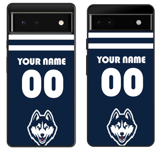 Custom Personalized UConn Huskies Google Pixel 6 | 6A | 6 Pro Case