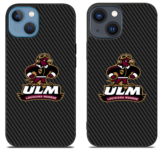 ULM Louisiana Monroe Warhawks Carbon iPhone 15 | iPhone 15 Plus Case