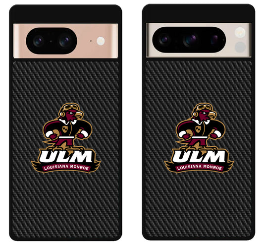 ULM Louisiana Monroe Warhawks Carbon Google Pixel 8 | 8 Pro Case