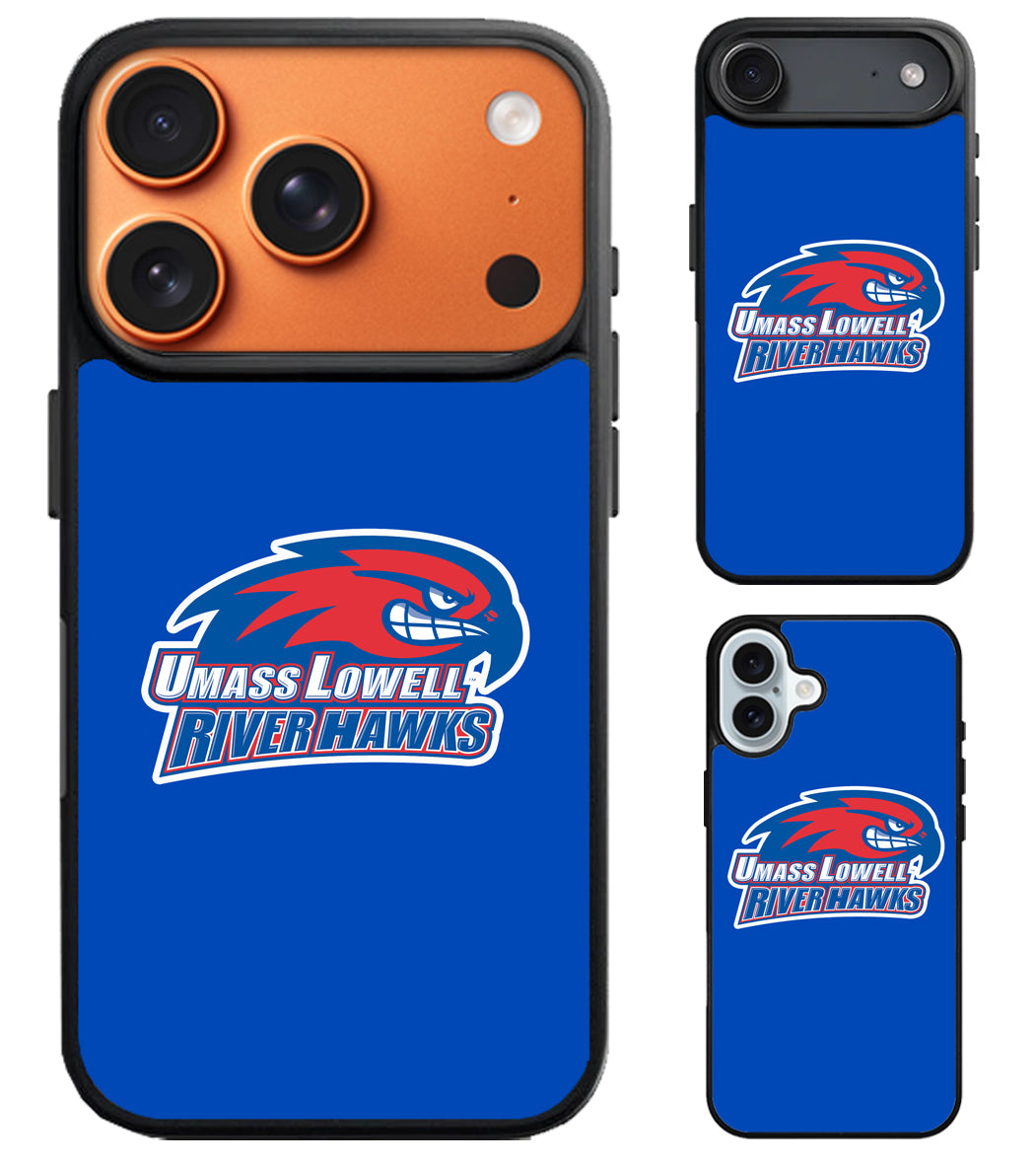 UMass Lowell River Hawks Blue iPhone Air | iPhone 17 | 17 Pro | 17 Pro Max Case
