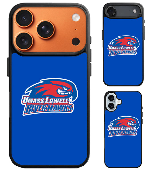UMass Lowell River Hawks Blue iPhone Air | iPhone 17 | 17 Pro | 17 Pro Max Case
