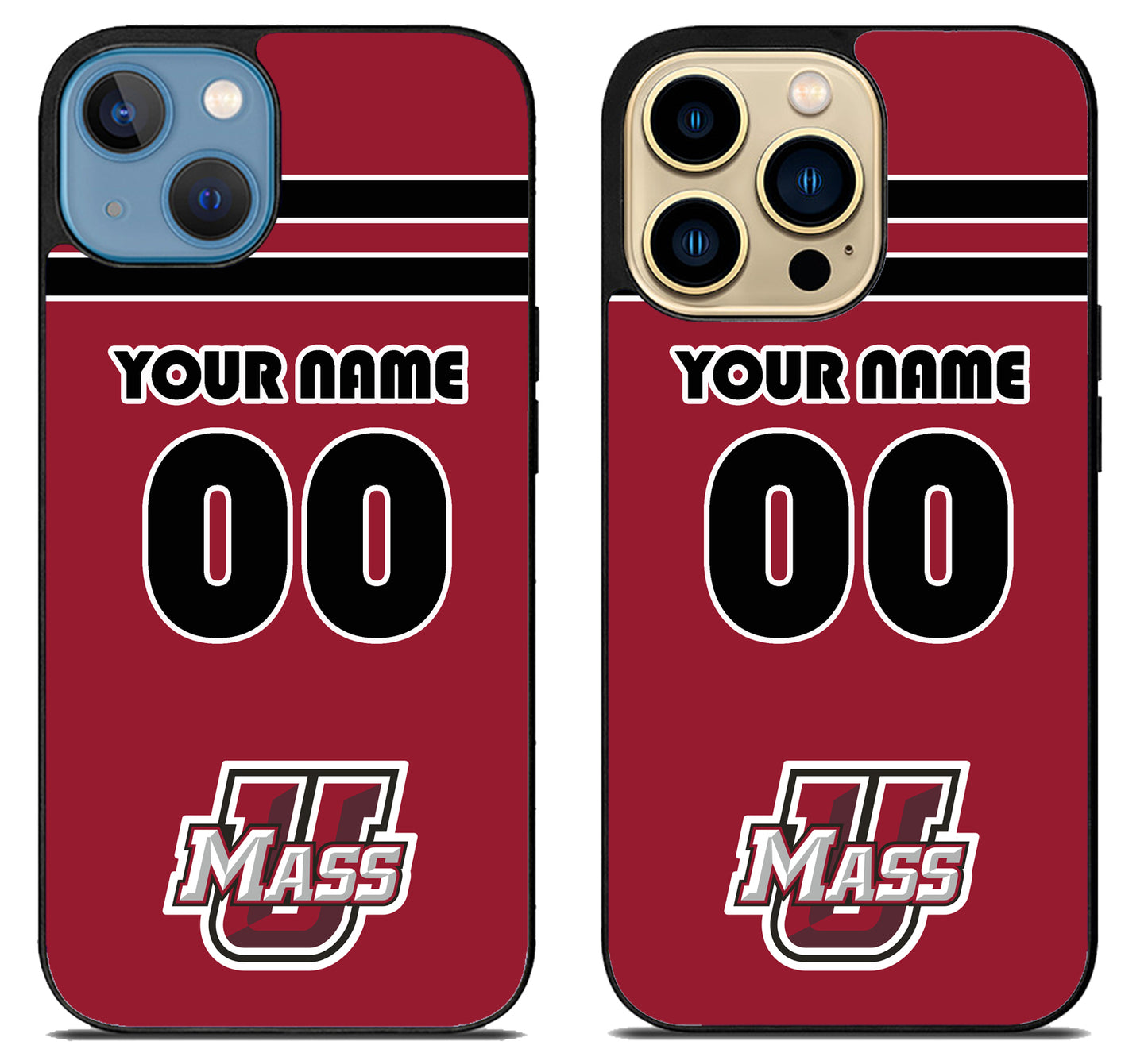 Custom Personalized UMass Minutemen iPhone 14 | 14 Plus | 14 Pro | 14 Pro Max Case