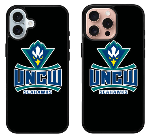 UNC Wilmington Seahawks Black iPhone 16 | 16 Plus | 16 Pro | 16 Pro Max Case