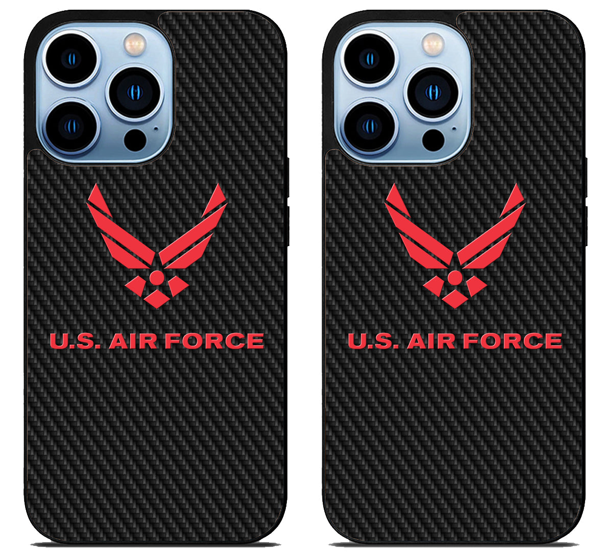 US Air Force Logo Carbon iPhone 15 Pro | iPhone 15 Pro Max Case