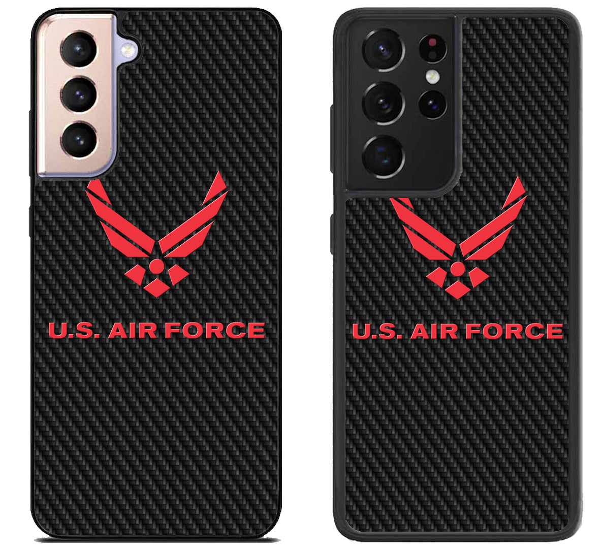 US Air Force Logo Carbon Samsung Galaxy S21 | S21 FE | S21+ | S21 Ultra Case