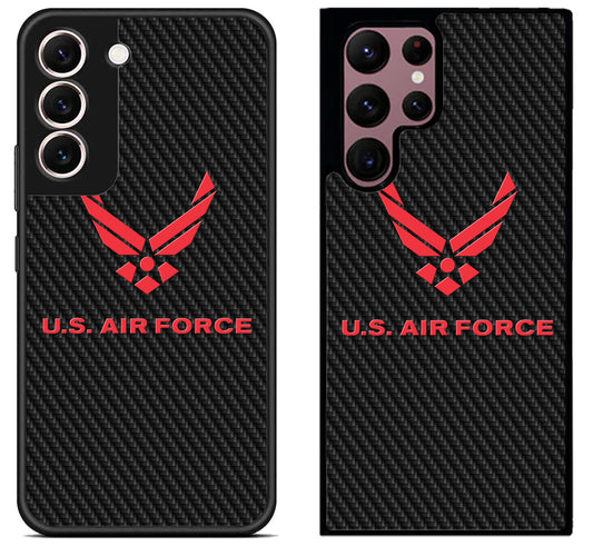 US Air Force Logo Carbon Samsung Galaxy S22 | S22+ | S22 Ultra Case